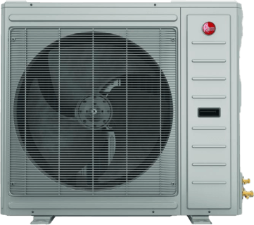 A Rheem heat pump outdoor unit